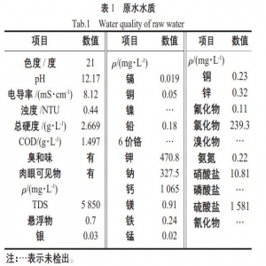 臭氧-膜耦合处理氰化提金磨矿废水